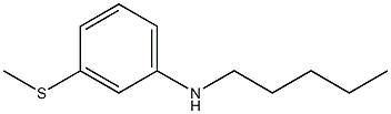 3-(methylsulfanyl)-N-pentylaniline Struktur