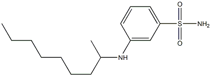 3-(nonan-2-ylamino)benzene-1-sulfonamide Struktur