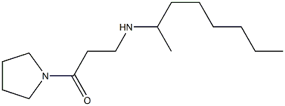 3-(octan-2-ylamino)-1-(pyrrolidin-1-yl)propan-1-one Struktur