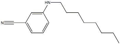 3-(octylamino)benzonitrile Struktur