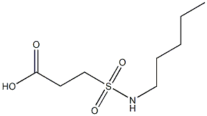 3-(pentylsulfamoyl)propanoic acid Struktur