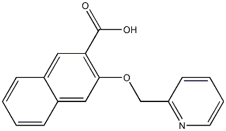 3-(pyridin-2-ylmethoxy)naphthalene-2-carboxylic acid Struktur