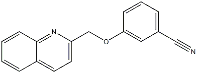 3-(quinolin-2-ylmethoxy)benzonitrile Struktur