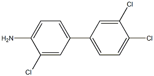 3,3',4'-trichloro-1,1'-biphenyl-4-amine Struktur