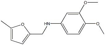 3,4-dimethoxy-N-[(5-methylfuran-2-yl)methyl]aniline Struktur