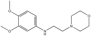 3,4-dimethoxy-N-[2-(morpholin-4-yl)ethyl]aniline Struktur