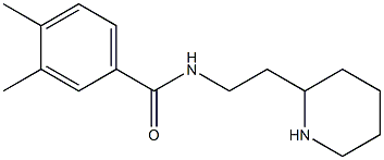 3,4-dimethyl-N-(2-piperidin-2-ylethyl)benzamide Struktur