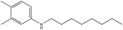 3,4-dimethyl-N-octylaniline Struktur