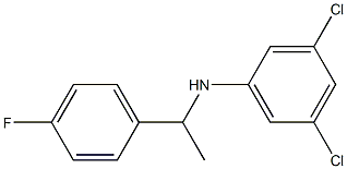 3,5-dichloro-N-[1-(4-fluorophenyl)ethyl]aniline Struktur