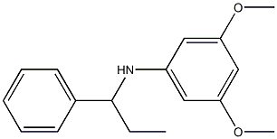 3,5-dimethoxy-N-(1-phenylpropyl)aniline Struktur