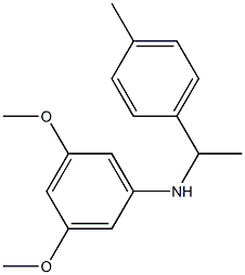 3,5-dimethoxy-N-[1-(4-methylphenyl)ethyl]aniline Struktur