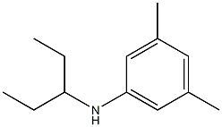 3,5-dimethyl-N-(pentan-3-yl)aniline Struktur