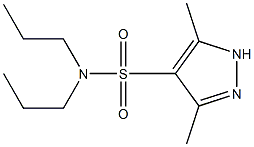 3,5-dimethyl-N,N-dipropyl-1H-pyrazole-4-sulfonamide Struktur