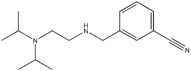 3-[({2-[bis(propan-2-yl)amino]ethyl}amino)methyl]benzonitrile Struktur