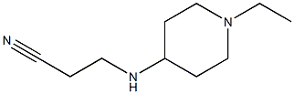 3-[(1-ethylpiperidin-4-yl)amino]propanenitrile Struktur