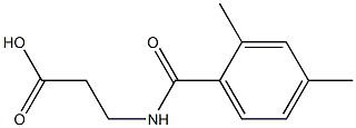 3-[(2,4-dimethylbenzoyl)amino]propanoic acid Struktur