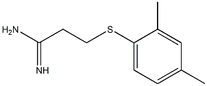 3-[(2,4-dimethylphenyl)sulfanyl]propanimidamide Struktur