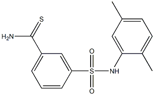 3-[(2,5-dimethylphenyl)sulfamoyl]benzene-1-carbothioamide Struktur