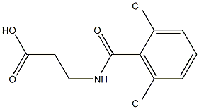 3-[(2,6-dichlorophenyl)formamido]propanoic acid Struktur