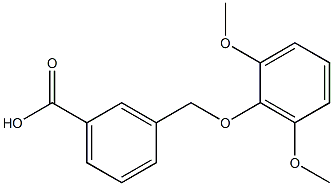 3-[(2,6-dimethoxyphenoxy)methyl]benzoic acid Struktur