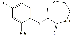 3-[(2-amino-4-chlorophenyl)sulfanyl]azepan-2-one Struktur