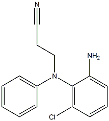 3-[(2-amino-6-chlorophenyl)(phenyl)amino]propanenitrile Struktur