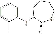 3-[(2-iodophenyl)amino]azepan-2-one Struktur