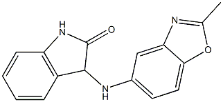 3-[(2-methyl-1,3-benzoxazol-5-yl)amino]-2,3-dihydro-1H-indol-2-one Struktur