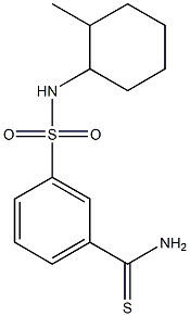 3-[(2-methylcyclohexyl)sulfamoyl]benzene-1-carbothioamide Struktur