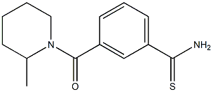 3-[(2-methylpiperidin-1-yl)carbonyl]benzenecarbothioamide Struktur