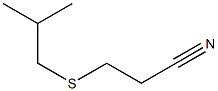 3-[(2-methylpropyl)sulfanyl]propanenitrile Struktur