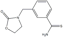 3-[(2-oxo-1,3-oxazolidin-3-yl)methyl]benzene-1-carbothioamide Struktur