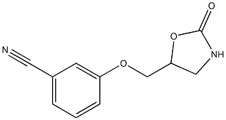 3-[(2-oxo-1,3-oxazolidin-5-yl)methoxy]benzonitrile Struktur