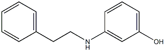 3-[(2-phenylethyl)amino]phenol Struktur