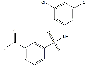 3-[(3,5-dichlorophenyl)sulfamoyl]benzoic acid Struktur