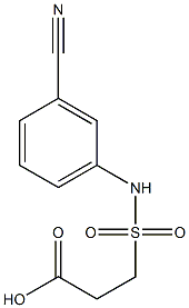 3-[(3-cyanophenyl)sulfamoyl]propanoic acid Struktur