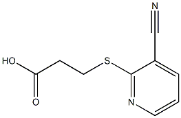 3-[(3-cyanopyridin-2-yl)thio]propanoic acid Struktur