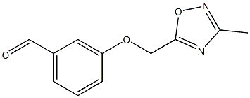 3-[(3-methyl-1,2,4-oxadiazol-5-yl)methoxy]benzaldehyde Struktur