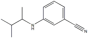 3-[(3-methylbutan-2-yl)amino]benzonitrile Struktur