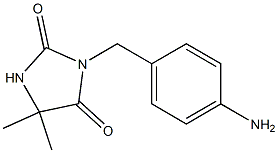 3-[(4-aminophenyl)methyl]-5,5-dimethylimidazolidine-2,4-dione Struktur