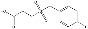 3-[(4-fluorobenzyl)sulfonyl]propanoic acid Struktur