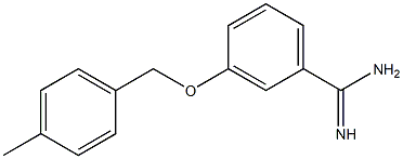 3-[(4-methylbenzyl)oxy]benzenecarboximidamide Struktur