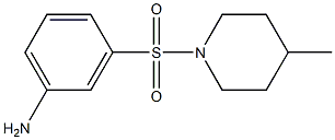 3-[(4-methylpiperidin-1-yl)sulfonyl]aniline Struktur