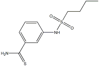 3-[(butylsulfonyl)amino]benzenecarbothioamide Struktur