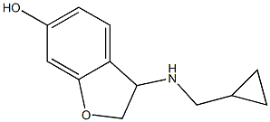 3-[(cyclopropylmethyl)amino]-2,3-dihydro-1-benzofuran-6-ol Struktur