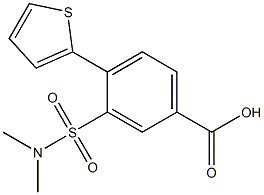 3-[(dimethylamino)sulfonyl]-4-thien-2-ylbenzoic acid Struktur