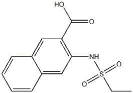 3-[(ethylsulfonyl)amino]-2-naphthoic acid Struktur