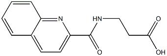 3-[(quinolin-2-ylcarbonyl)amino]propanoic acid Struktur