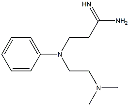 3-[[2-(dimethylamino)ethyl](phenyl)amino]propanimidamide Struktur