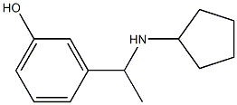 3-[1-(cyclopentylamino)ethyl]phenol Struktur